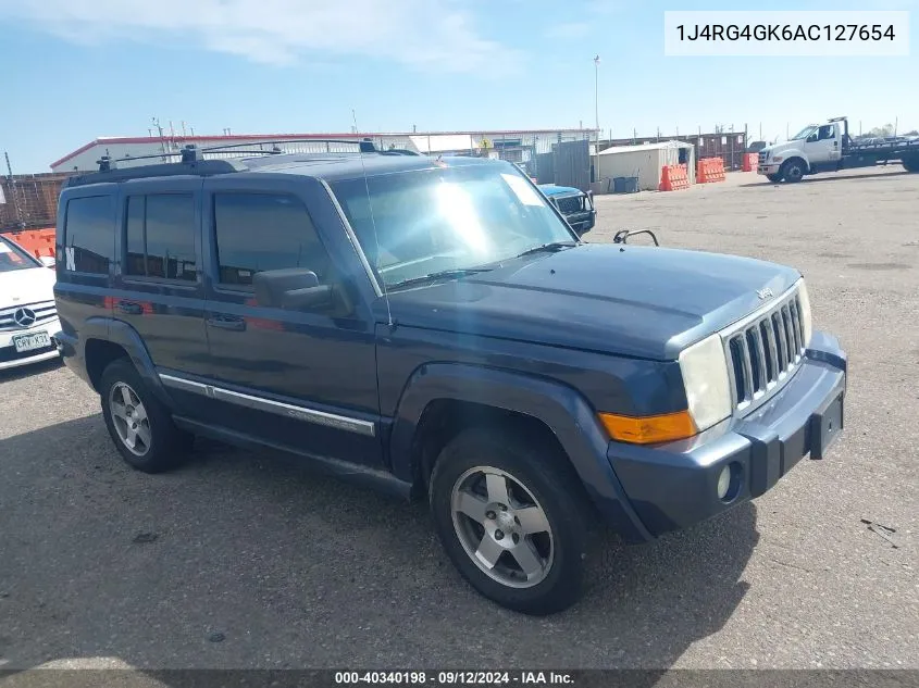 1J4RG4GK6AC127654 2010 Jeep Commander Sport