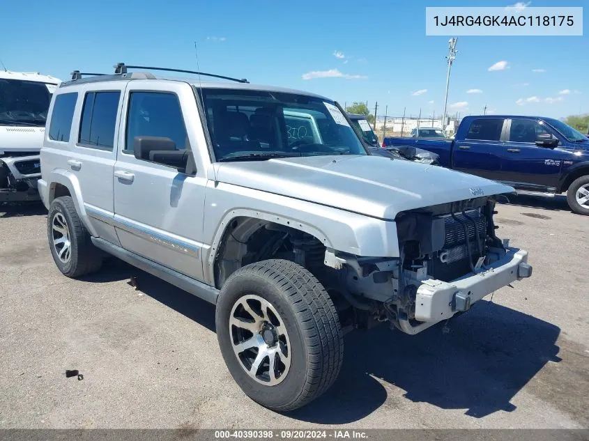 2010 Jeep Commander Sport VIN: 1J4RG4GK4AC118175 Lot: 40390398