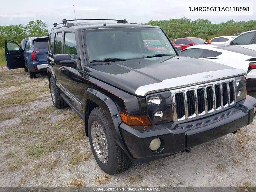 2010 Jeep Commander Limited VIN: 1J4RG5GT1AC118598 Lot: 40520351