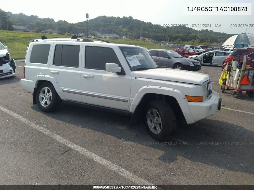 2010 Jeep Commander Limited VIN: 1J4RG5GT1AC108878 Lot: 40585578