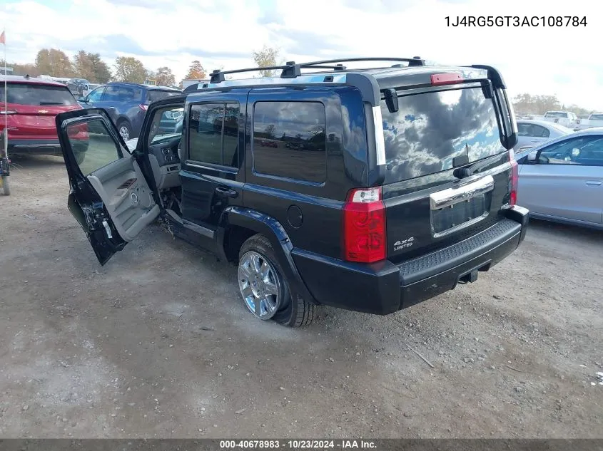 2010 Jeep Commander Limited VIN: 1J4RG5GT3AC108784 Lot: 40678983