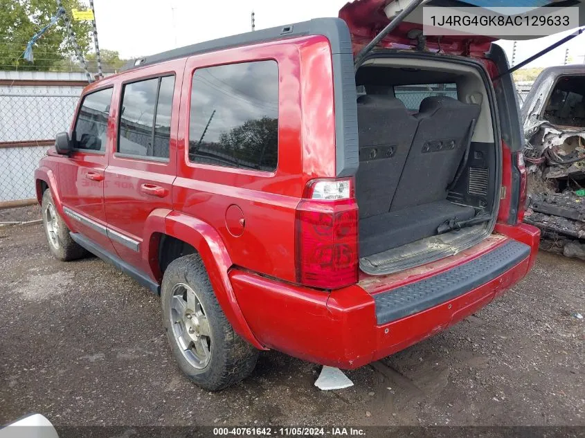 2010 Jeep Commander Sport VIN: 1J4RG4GK8AC129633 Lot: 40761642