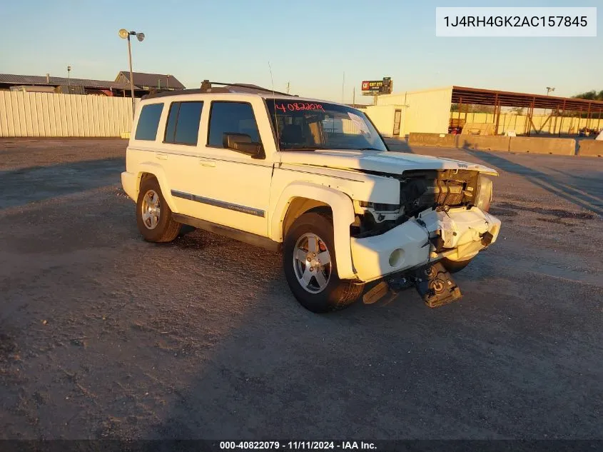 2010 Jeep Commander Sport VIN: 1J4RH4GK2AC157845 Lot: 40822079