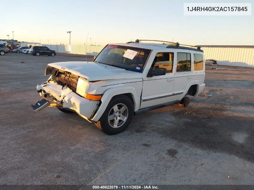 2010 Jeep Commander Sport VIN: 1J4RH4GK2AC157845 Lot: 40822079