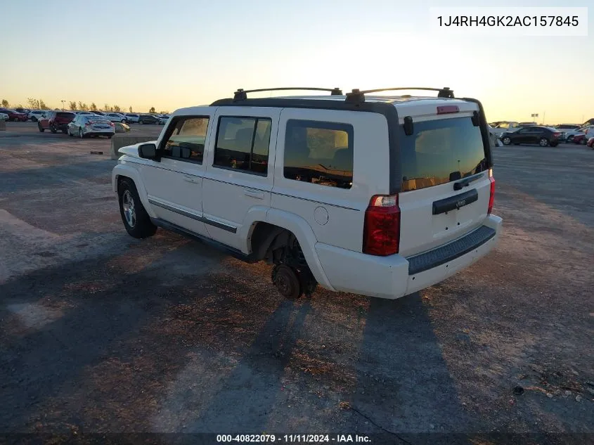 2010 Jeep Commander Sport VIN: 1J4RH4GK2AC157845 Lot: 40822079