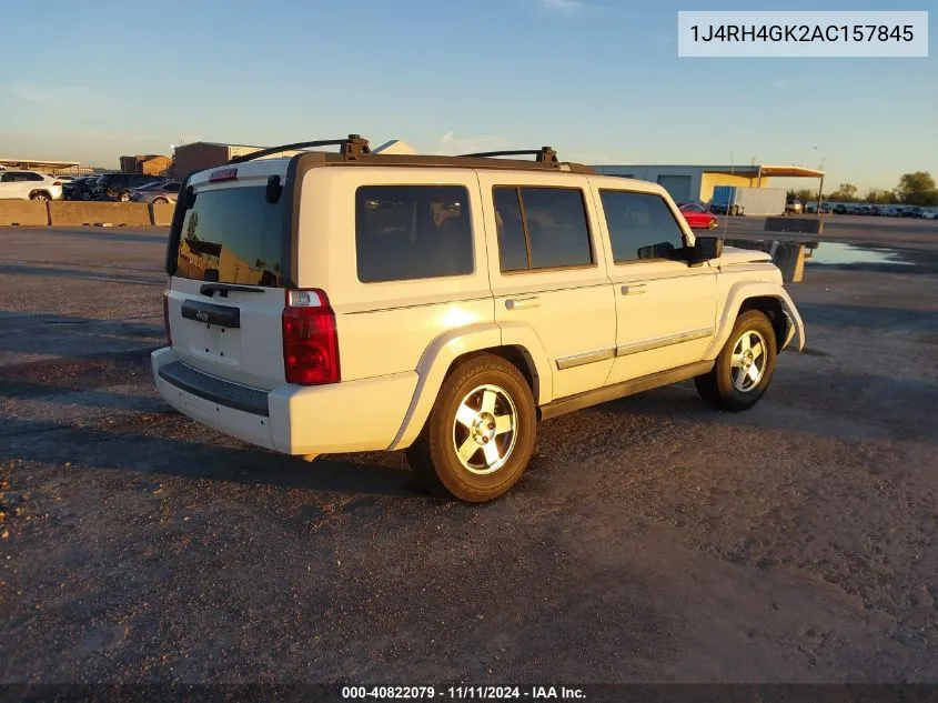 2010 Jeep Commander Sport VIN: 1J4RH4GK2AC157845 Lot: 40822079