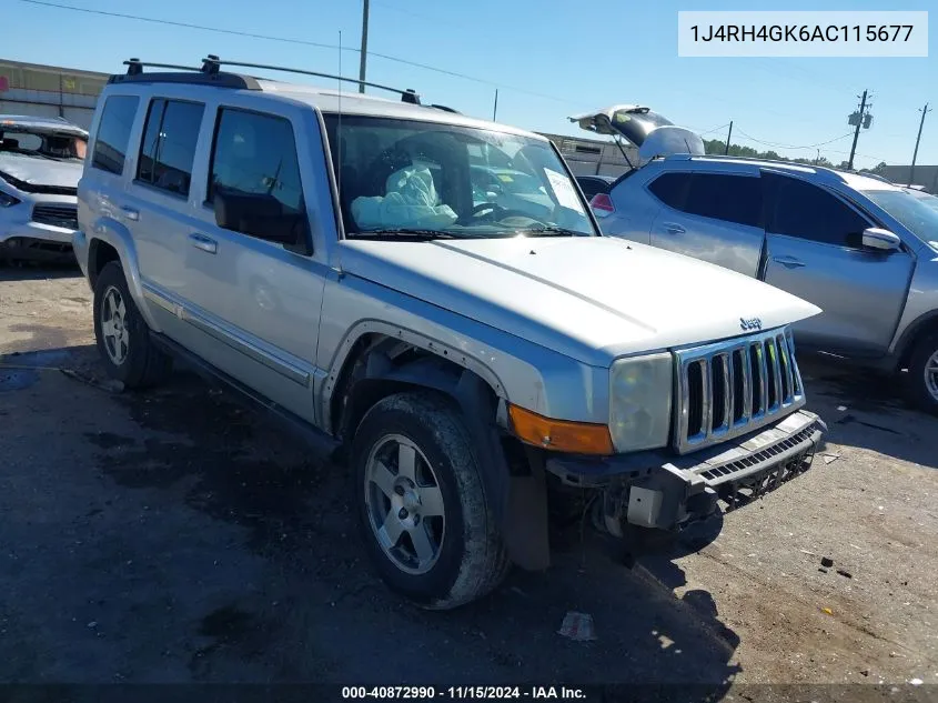 2010 Jeep Commander Sport VIN: 1J4RH4GK6AC115677 Lot: 40872990