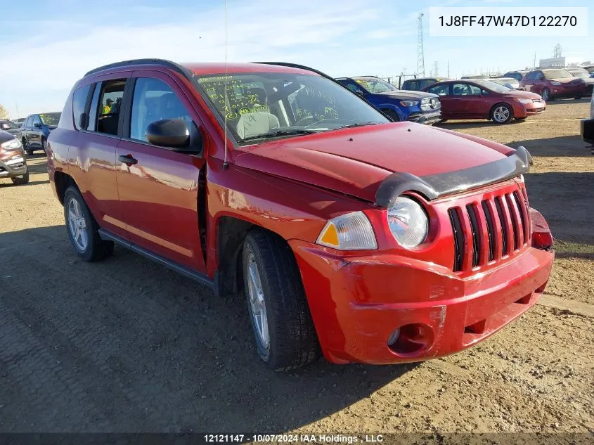 2007 Jeep Compass VIN: 1J8FF47W47D122270 Lot: 12121147