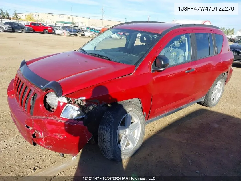 2007 Jeep Compass VIN: 1J8FF47W47D122270 Lot: 12121147