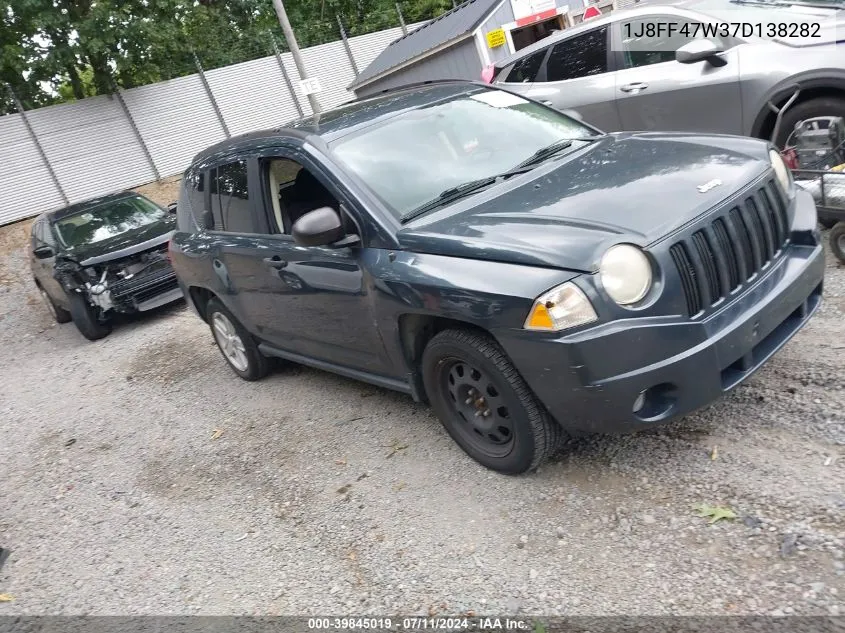 2007 Jeep Compass Sport VIN: 1J8FF47W37D138282 Lot: 39845019