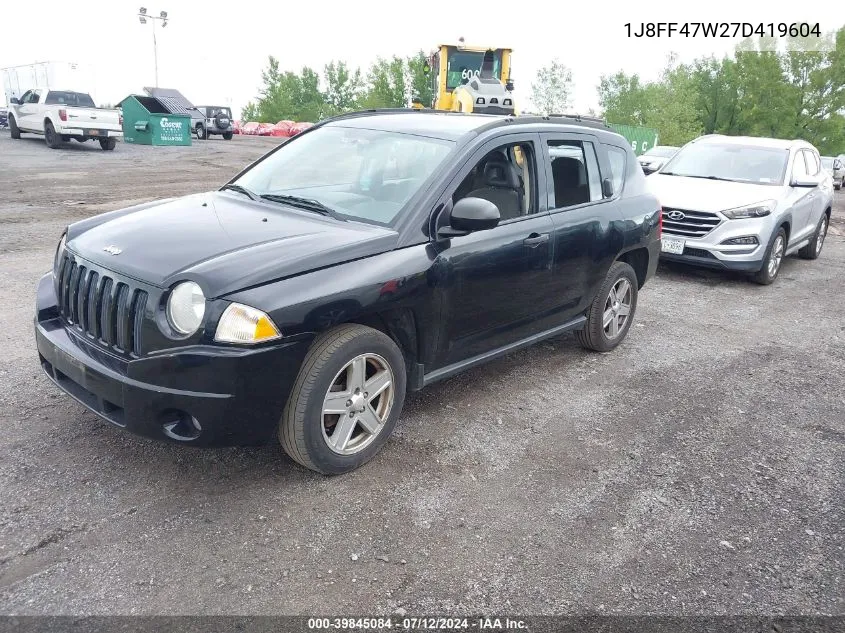 2007 Jeep Compass Sport VIN: 1J8FF47W27D419604 Lot: 39845084