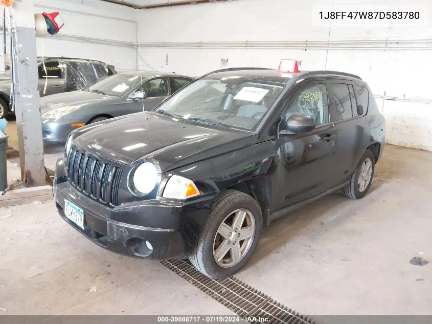 2007 Jeep Compass Sport VIN: 1J8FF47W87D583780 Lot: 39888717