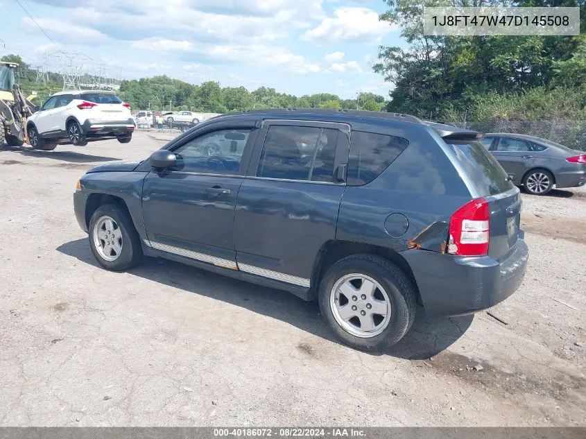 1J8FT47W47D145508 2007 Jeep Compass Sport