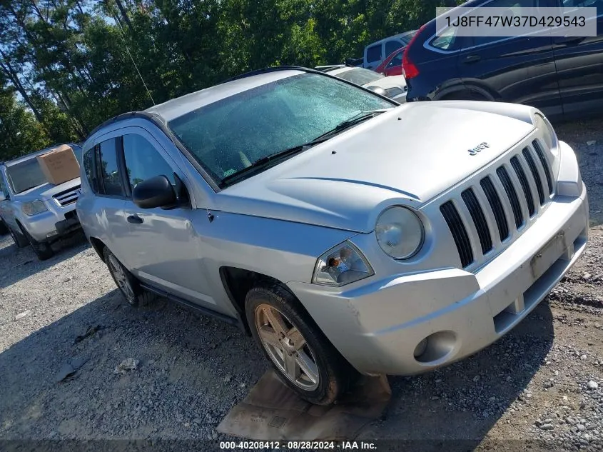 1J8FF47W37D429543 2007 Jeep Compass Sport