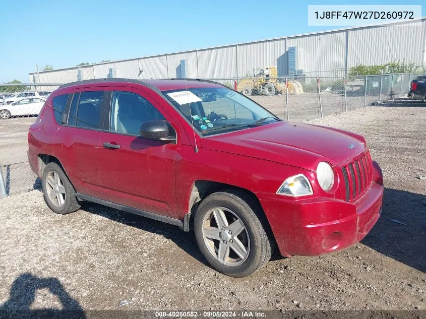 1J8FF47W27D260972 2007 Jeep Compass