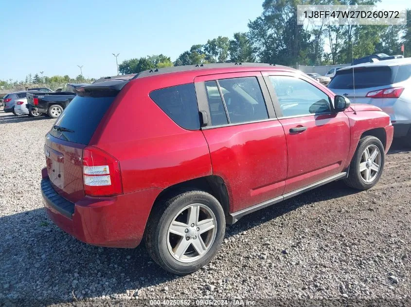 1J8FF47W27D260972 2007 Jeep Compass