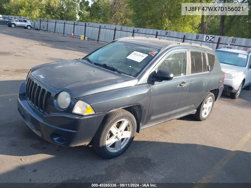 2007 Jeep Compass VIN: 1J8FF47WX7D156021 Lot: 40265336