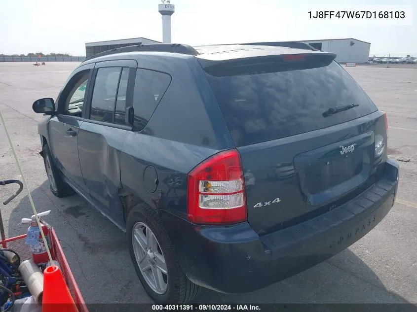 1J8FF47W67D168103 2007 Jeep Compass