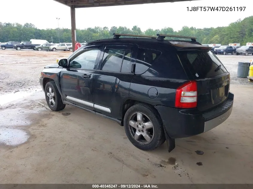 1J8FT57W47D261197 2007 Jeep Compass Limited