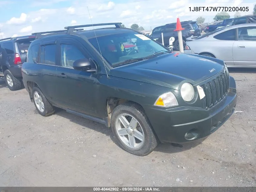 2007 Jeep Compass Sport VIN: 1J8FT47W77D200405 Lot: 40442902