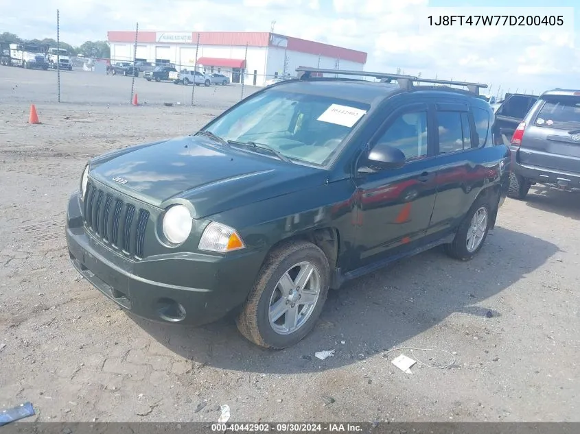 2007 Jeep Compass Sport VIN: 1J8FT47W77D200405 Lot: 40442902