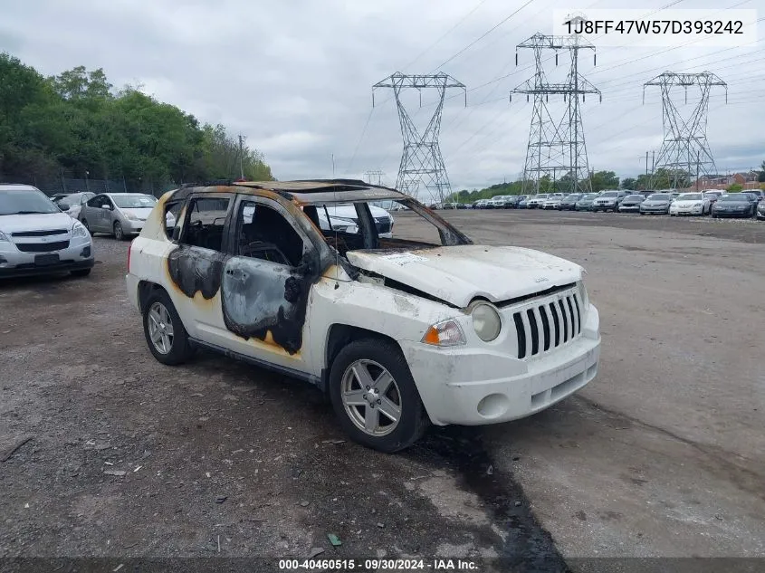 2007 Jeep Compass Sport VIN: 1J8FF47W57D393242 Lot: 40460515