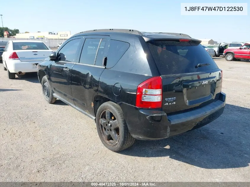 1J8FF47W47D122530 2007 Jeep Compass Sport