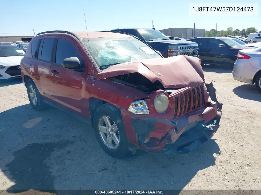 2007 Jeep Compass Sport VIN: 1J8FT47W57D124473 Lot: 40605241