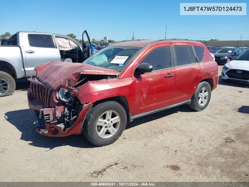 2007 Jeep Compass Sport VIN: 1J8FT47W57D124473 Lot: 40605241