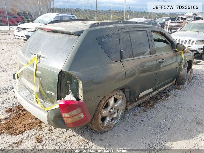 2007 Jeep Compass Limited VIN: 1J8FF57W17D236166 Lot: 40618823