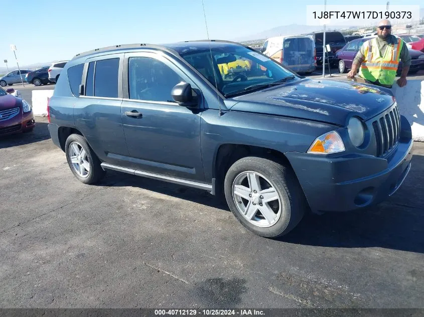 2007 Jeep Compass Sport VIN: 1J8FT47W17D190373 Lot: 40712129