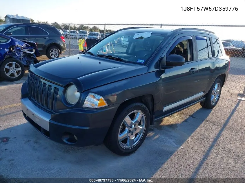 2007 Jeep Compass Limited VIN: 1J8FT57W67D359776 Lot: 40797793