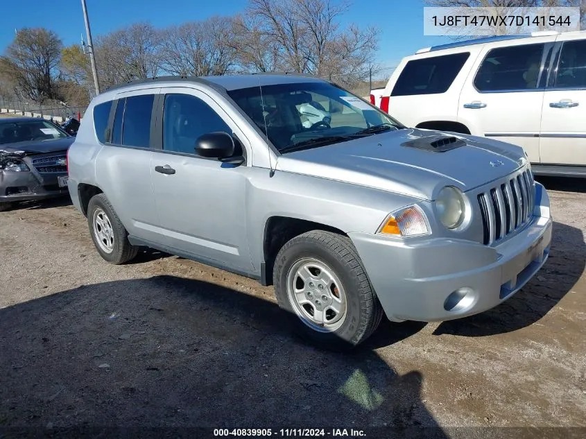 2007 Jeep Compass Sport VIN: 1J8FT47WX7D141544 Lot: 40839905