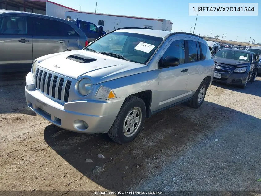 2007 Jeep Compass Sport VIN: 1J8FT47WX7D141544 Lot: 40839905