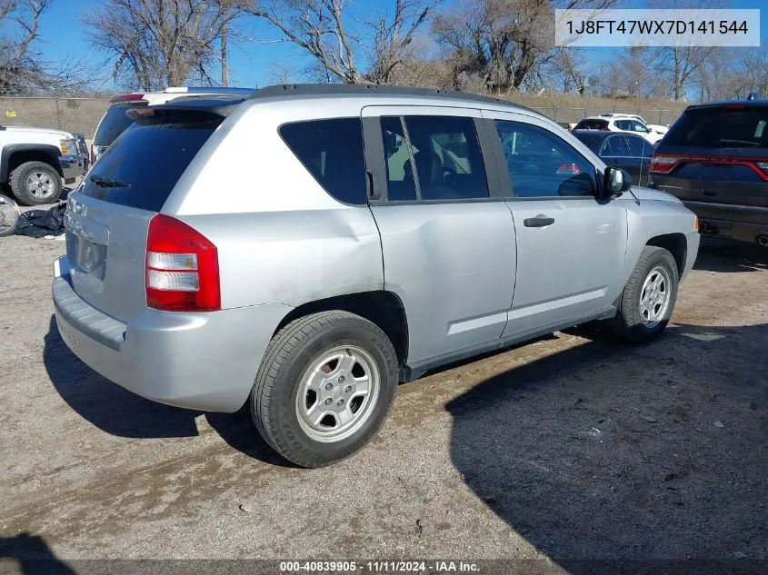 2007 Jeep Compass Sport VIN: 1J8FT47WX7D141544 Lot: 40839905