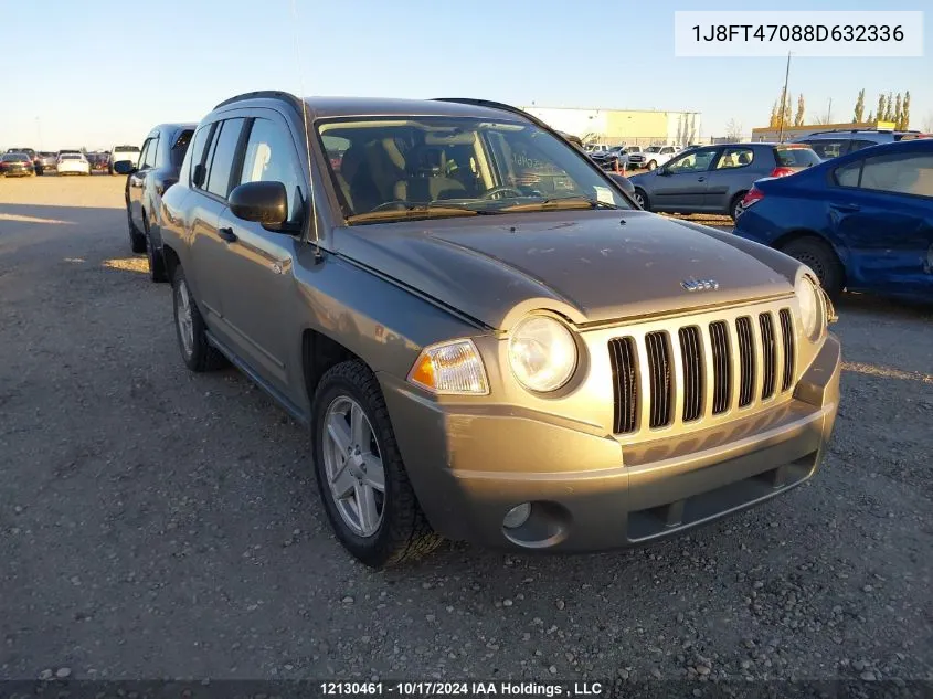 2008 Jeep Compass Sport VIN: 1J8FT47088D632336 Lot: 12130461