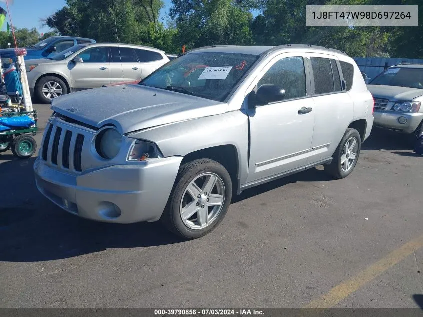 1J8FT47W98D697264 2008 Jeep Compass Sport