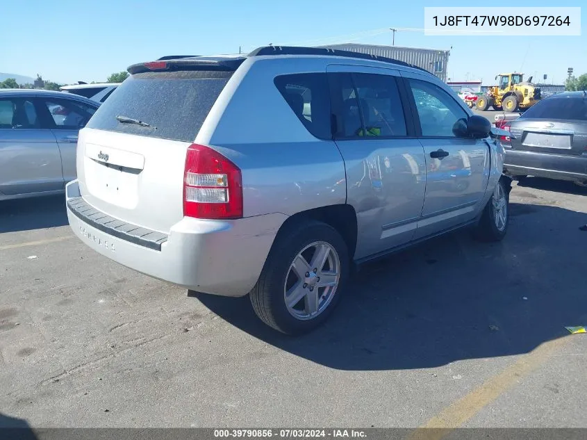 1J8FT47W98D697264 2008 Jeep Compass Sport