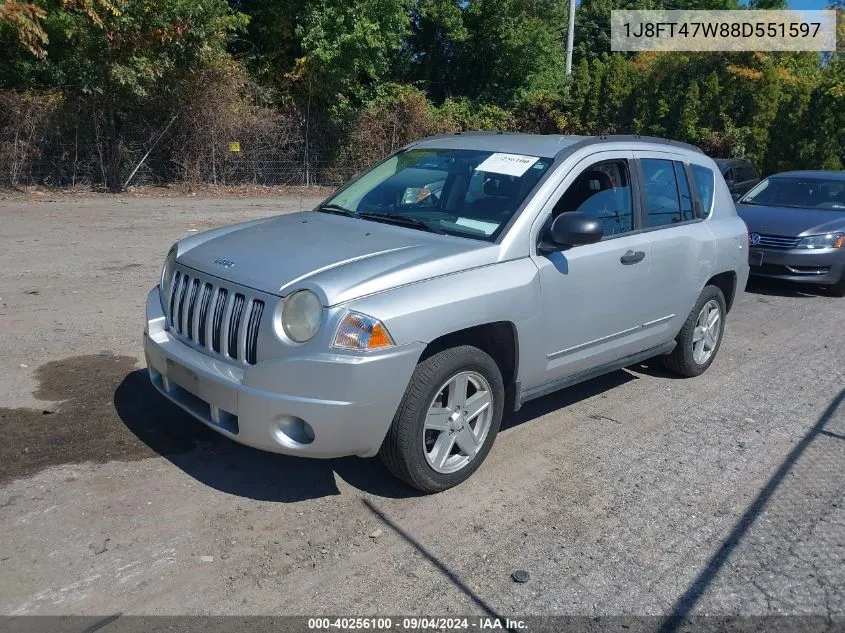 1J8FT47W88D551597 2008 Jeep Compass Sport