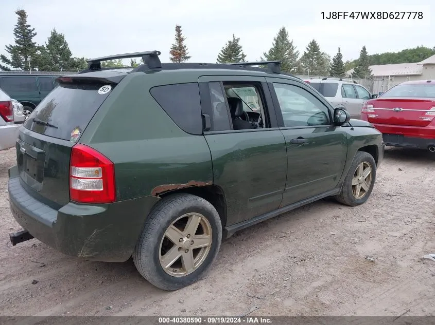 1J8FF47WX8D627778 2008 Jeep Compass Sport