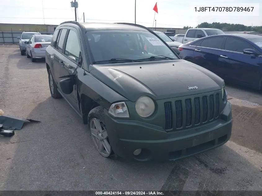 1J8FT47078D789467 2008 Jeep Compass Sport