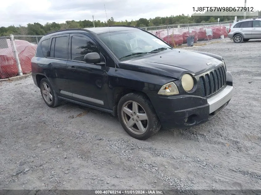 2008 Jeep Compass Limited VIN: 1J8FT57W98D677912 Lot: 40768214