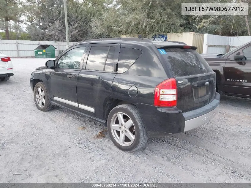 2008 Jeep Compass Limited VIN: 1J8FT57W98D677912 Lot: 40768214