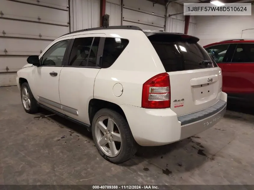 1J8FF57W48D510624 2008 Jeep Compass Limited