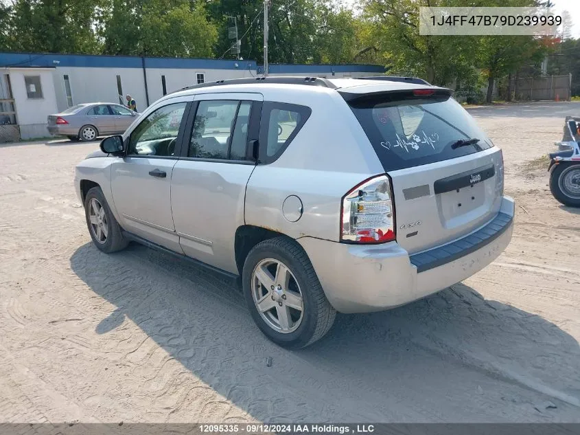 2009 Jeep Compass Rocky Mountain VIN: 1J4FF47B79D239939 Lot: 12095335