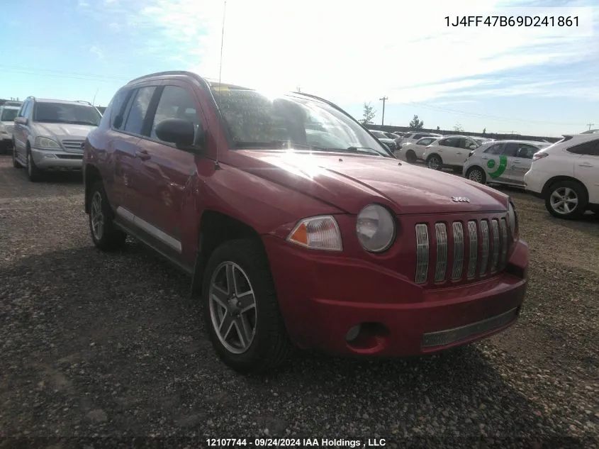 2009 Jeep Compass Sport VIN: 1J4FF47B69D241861 Lot: 12107744