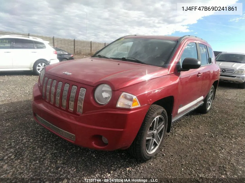 2009 Jeep Compass Sport VIN: 1J4FF47B69D241861 Lot: 12107744