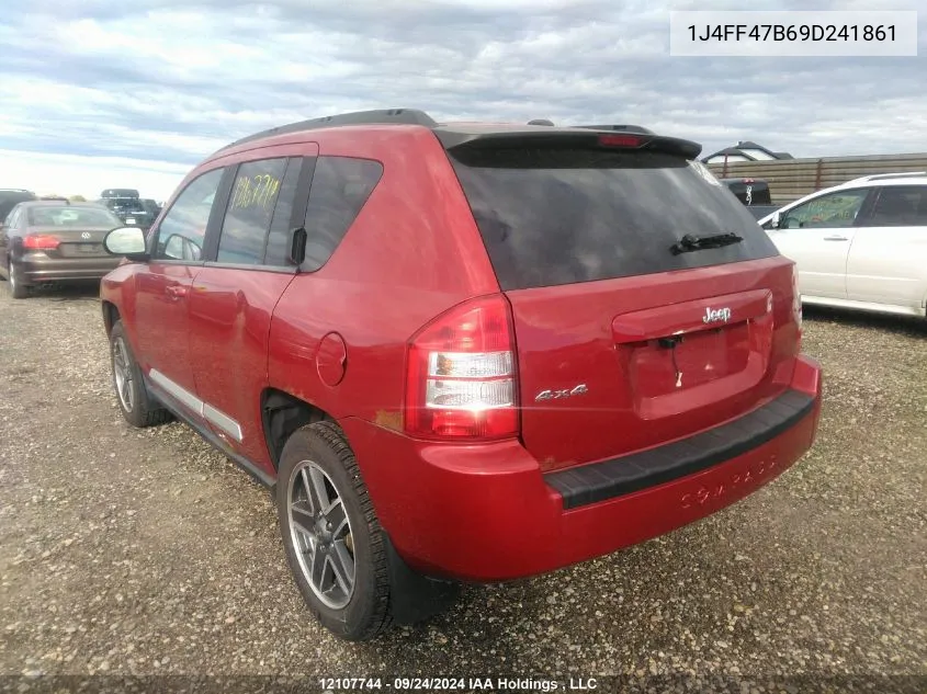 2009 Jeep Compass Sport VIN: 1J4FF47B69D241861 Lot: 12107744