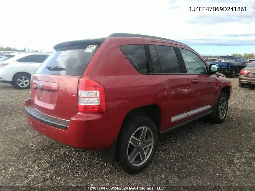 2009 Jeep Compass Sport VIN: 1J4FF47B69D241861 Lot: 12107744