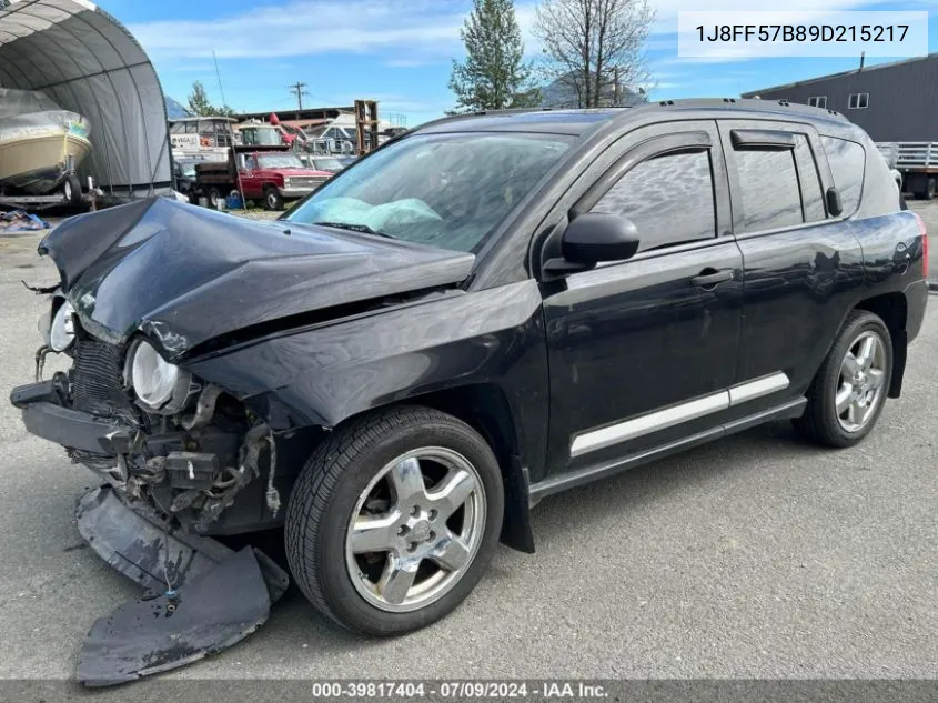 1J8FF57B89D215217 2009 Jeep Compass Limited